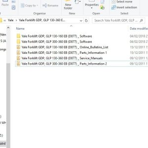Yale Forklift GDP GLP 130 360 EB D877 Service Manuals 1