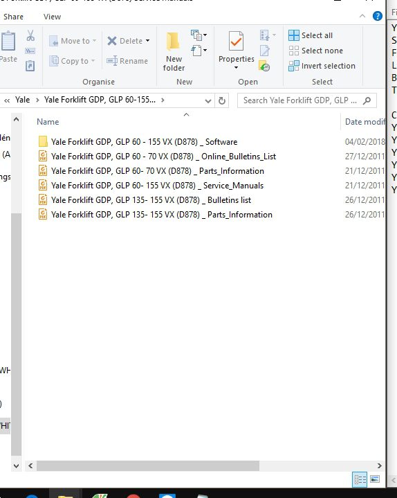 Yale Forklift GDP GLP 60 155 VX D878 Service Manuals 1