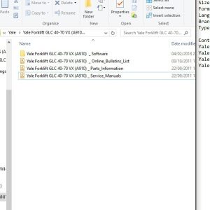 Yale Forklift GLC 40 70 VX A910 ServiceManuals 1
