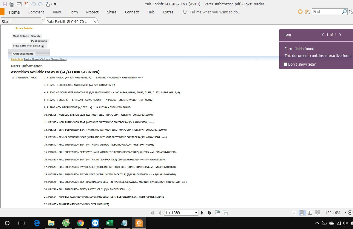 Yale Forklift GLC 40 70 VX A910 ServiceManuals 3