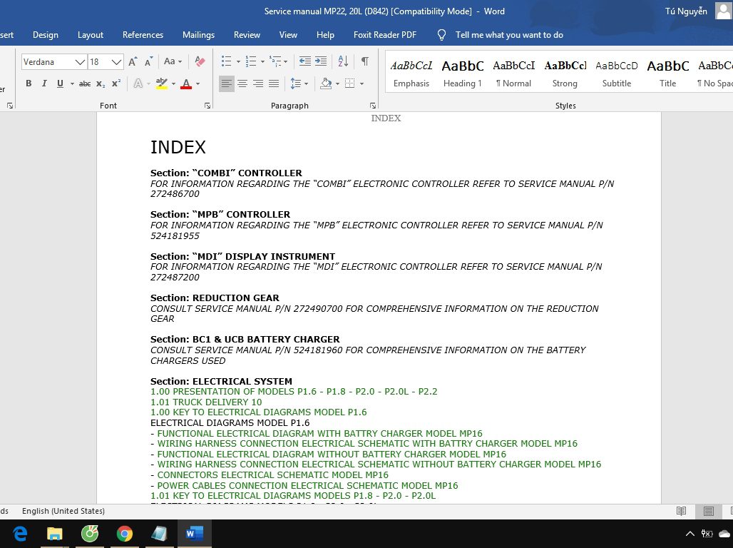 Yale Forklift MP22 20L D842 Service Manual 3