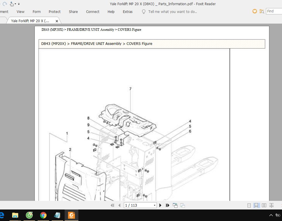 Yale Forklift MP 20 X D843 ServiceManuals 2