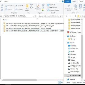 Yale Forklift MTC 10 13 A868 Service Manuals 1