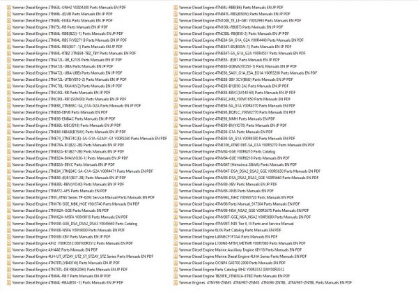 Yanmar Diesel Engine 135 Mb Parts Catalogues PDF