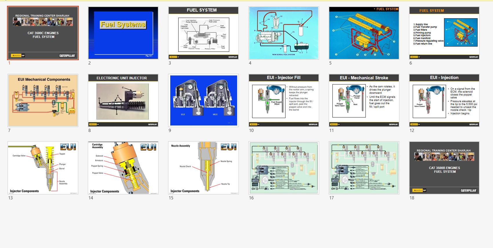 CAT Marine Engine Service Training CD10