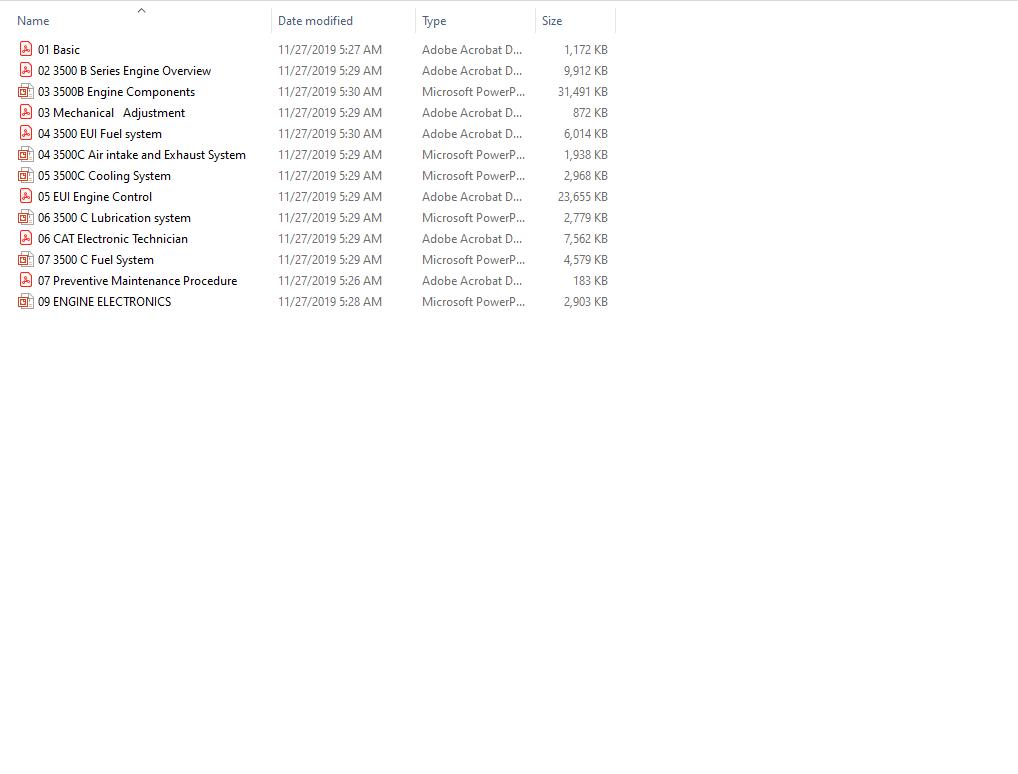 CAT Marine Engine Service Training CD2