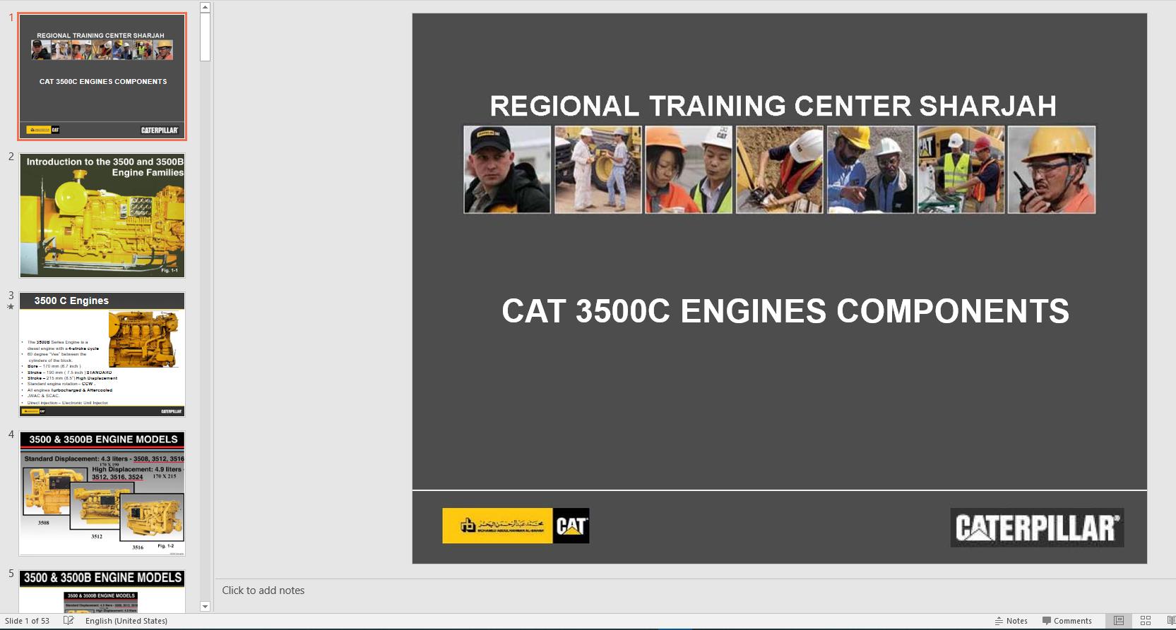 CAT Marine Engine Service Training CD5