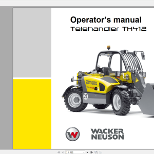 CAT Telehandler TH412 1000295738 Service Manual 1
