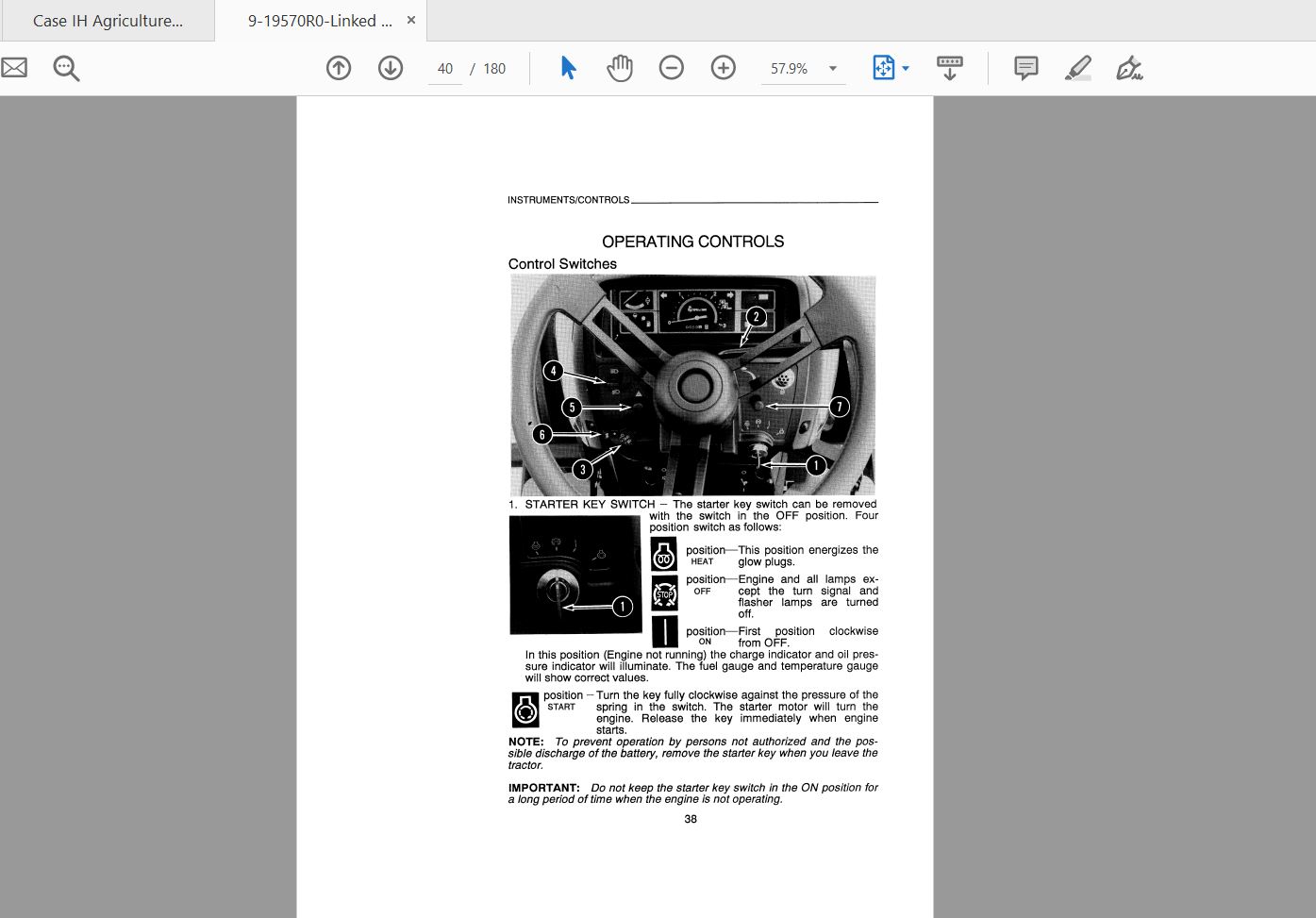 Case IH Tractor 11301140 Operators Manual9 19570 4IuRz