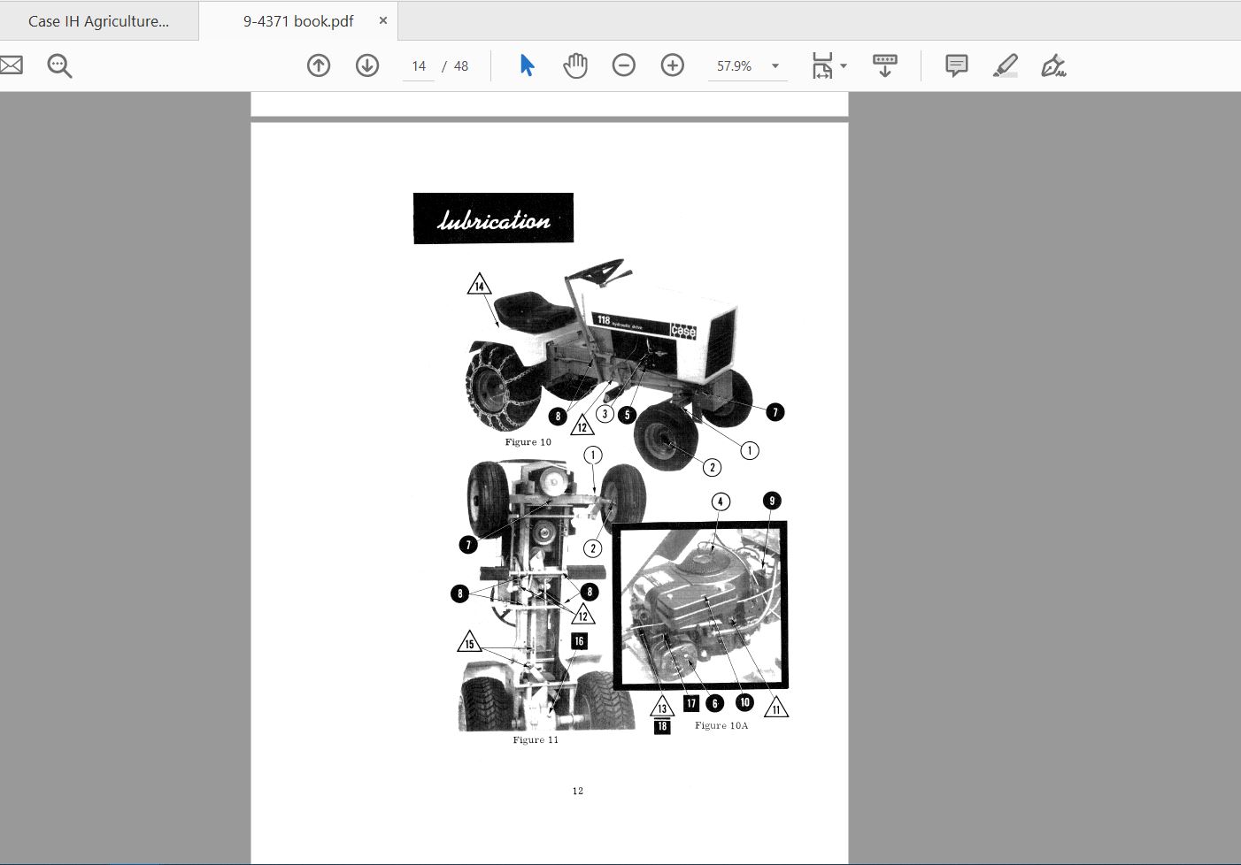 Case IH Tractor 118 Operators Manual9 4371 3