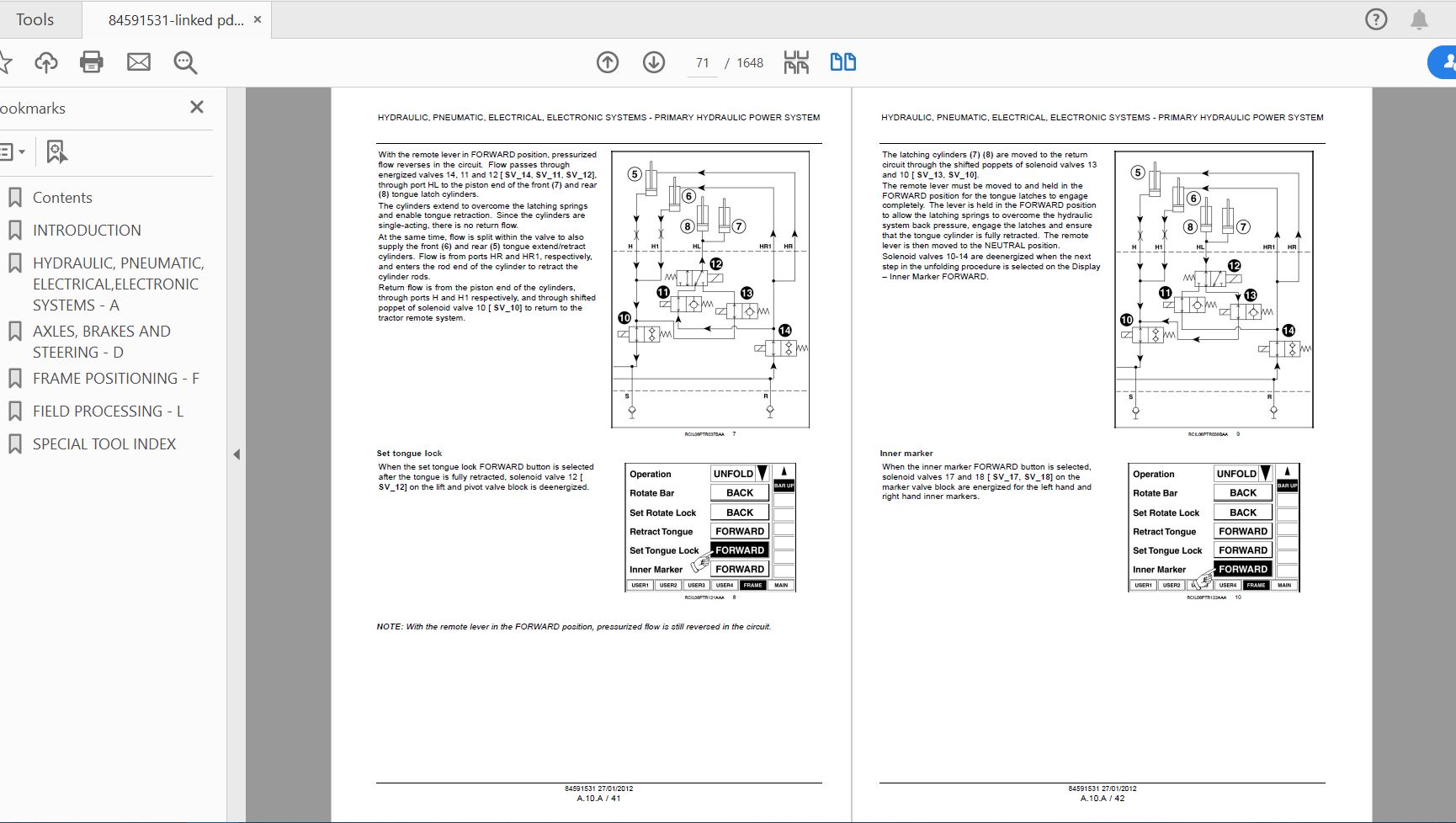 Case IH Tractor 1240 Early Riser Pivot Transport Planter   Complete Service Manual84591531 3