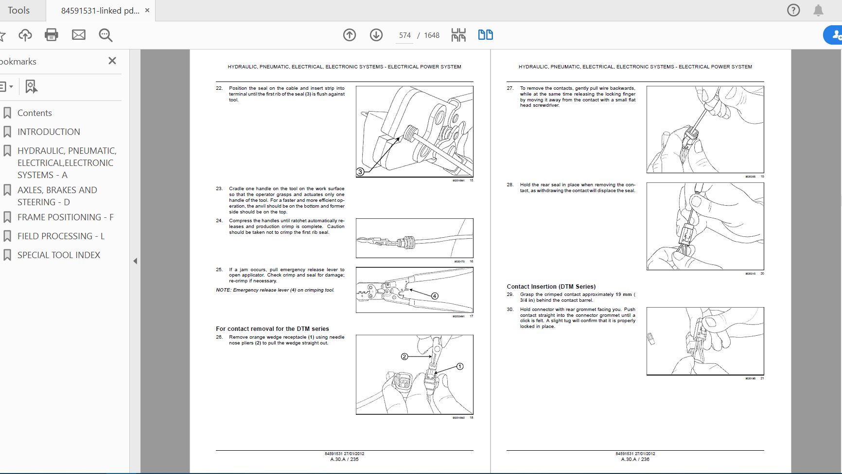 Case IH Tractor 1240 Early Riser Pivot Transport Planter   Complete Service Manual84591531 4