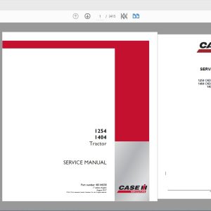 Case IH Tractor 1254 1404 Service Manual48144038 1