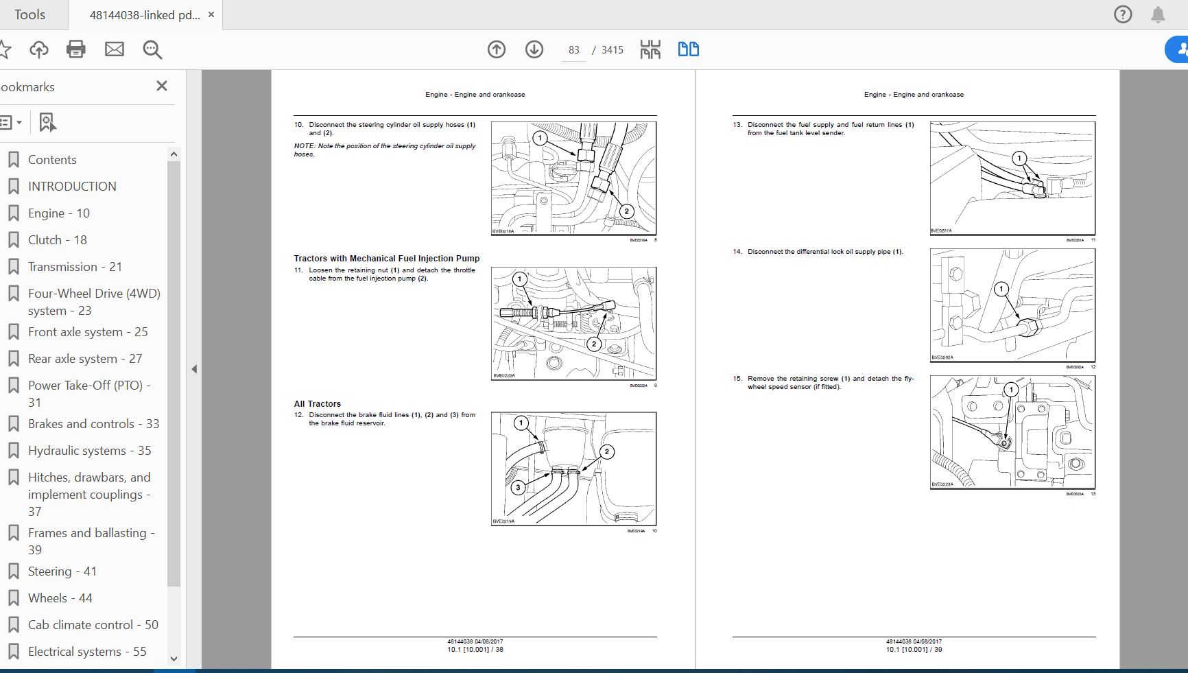 Case IH Tractor 1254 1404 Service Manual48144038 4