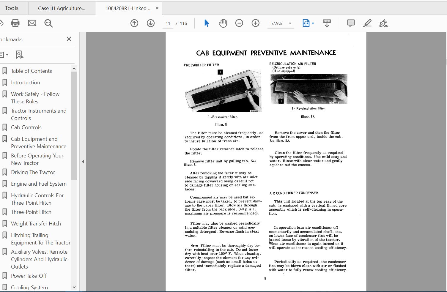 Case IH Tractor 1468 Operators Manual1084208R1 3