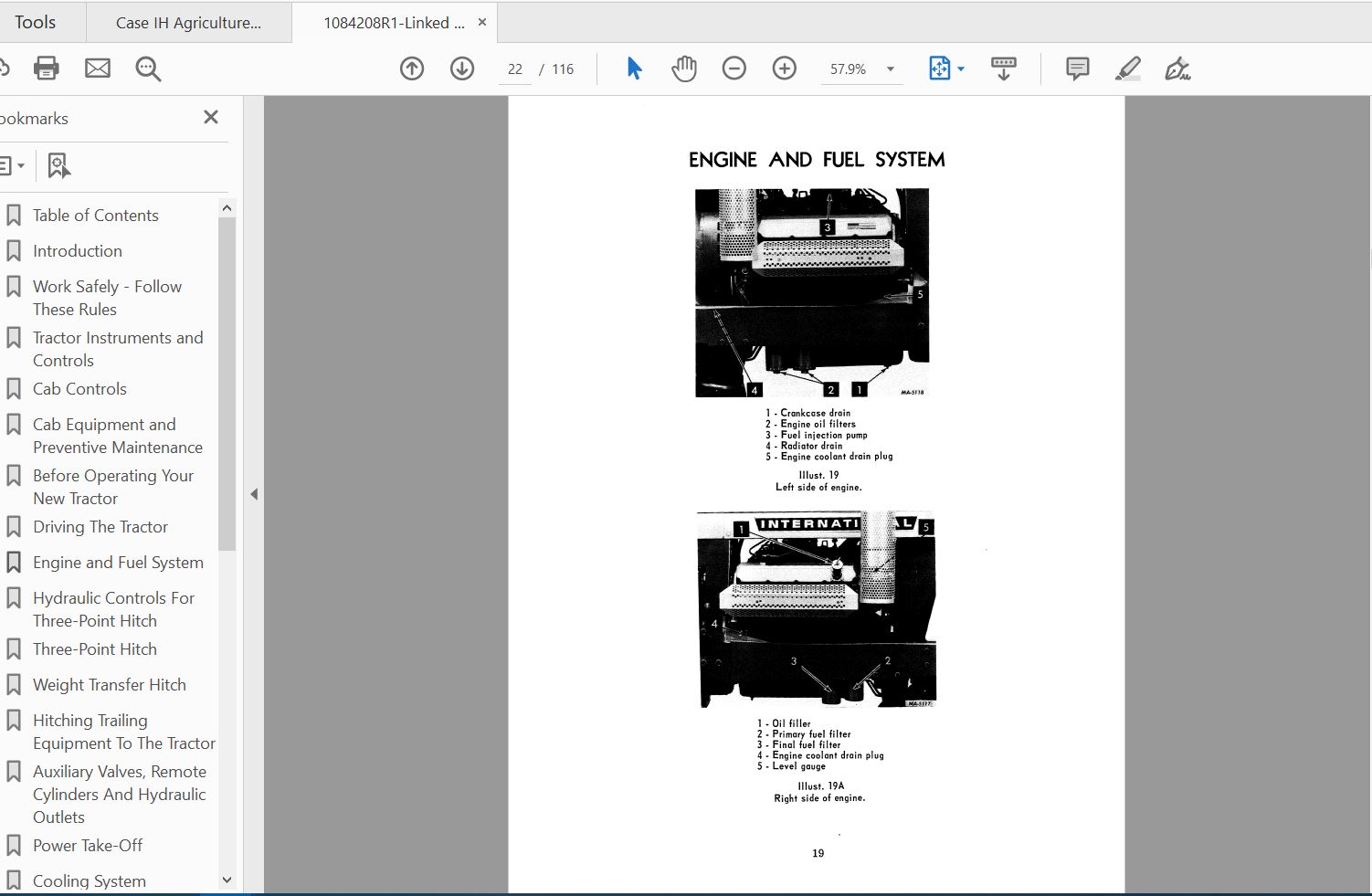 Case IH Tractor 1468 Operators Manual1084208R1 4