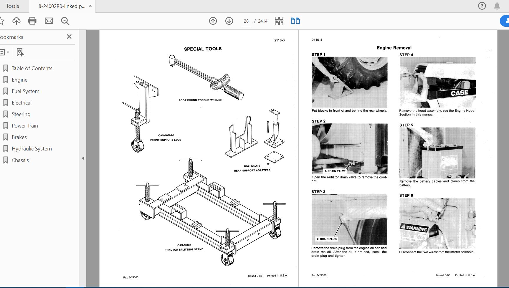 Case IH Tractor 1490169014941594 COMPLETE Service Manual8 24002R0 2