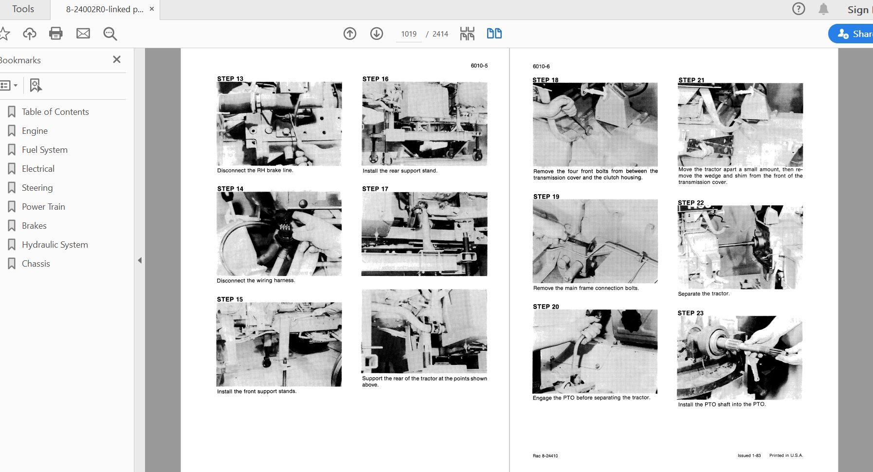 Case IH Tractor 1490169014941594 COMPLETE Service Manual8 24002R0 3