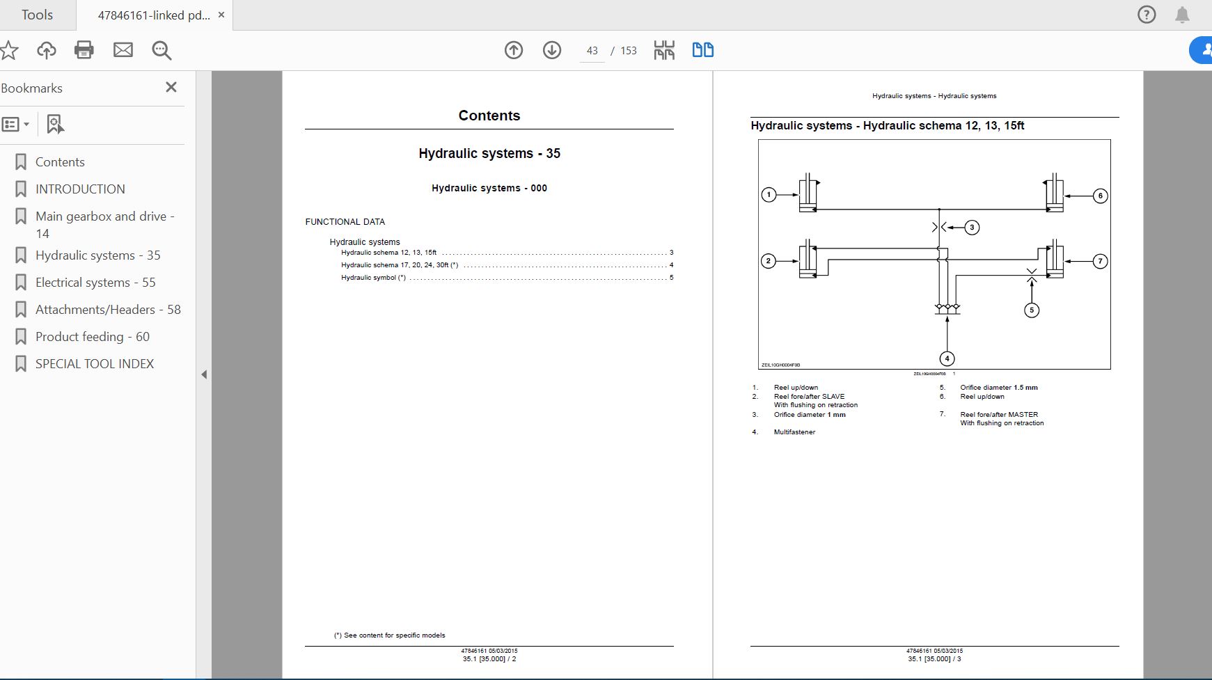 Case IH Tractor 2060 Header Service Manual47846161 2