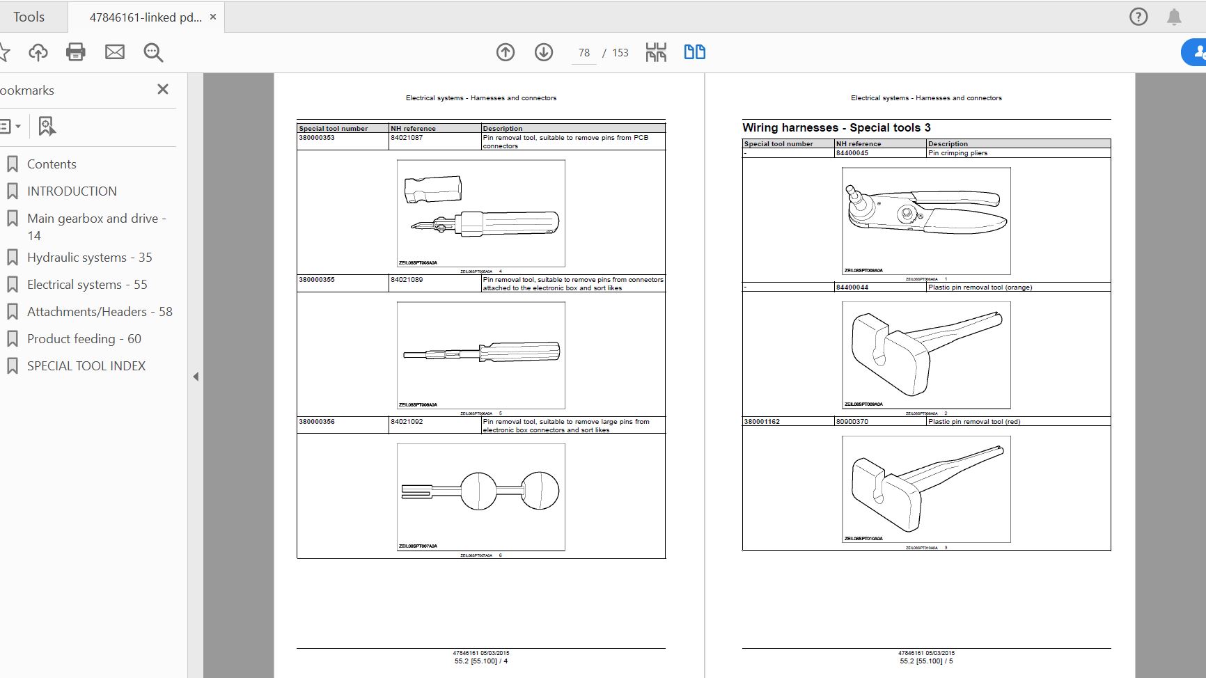 Case IH Tractor 2060 Header Service Manual47846161 3