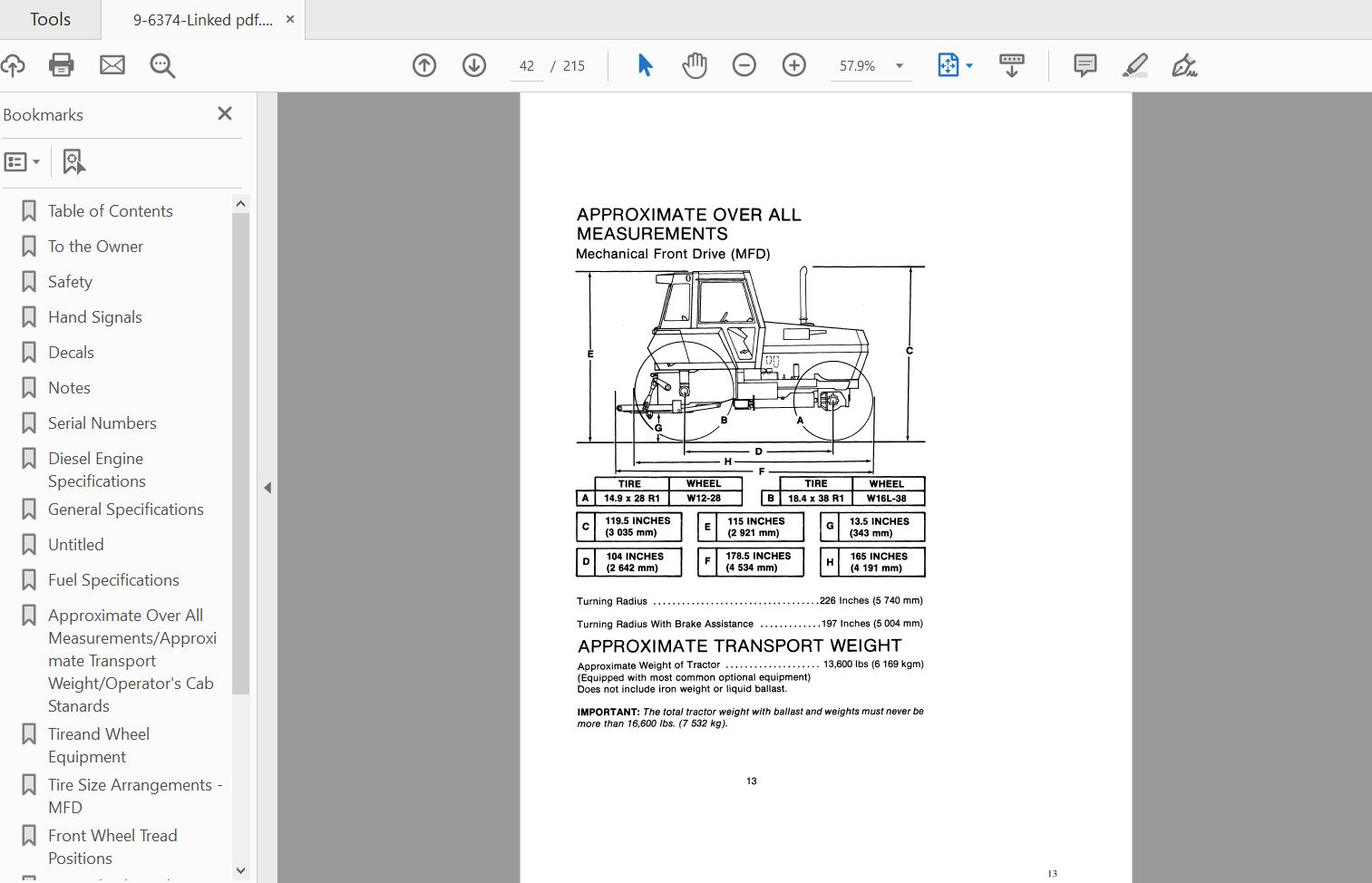 Case IH Tractor 2090 Operators Manual9 6374 2