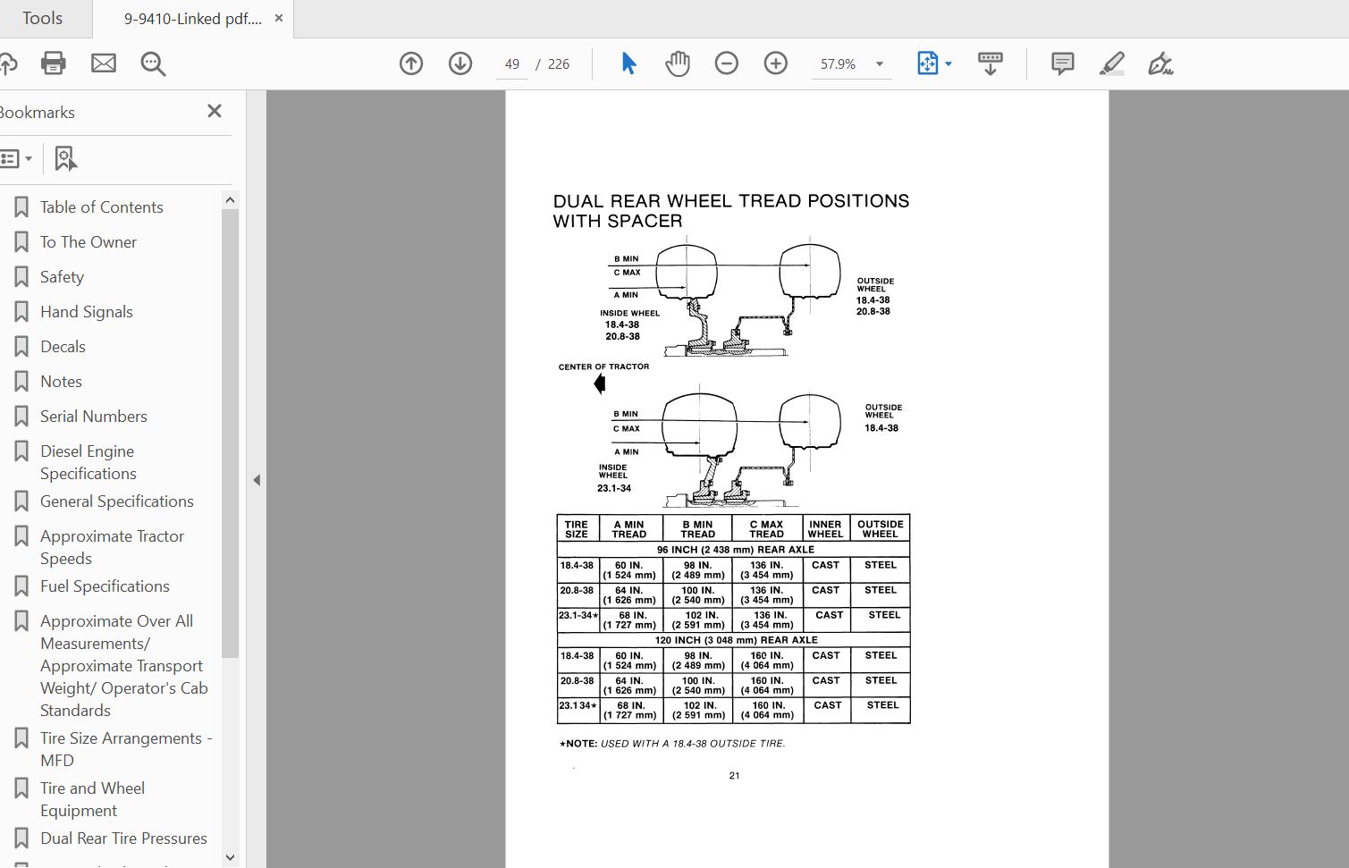 Case IH Tractor 2094 Operators Manual9 9410 4