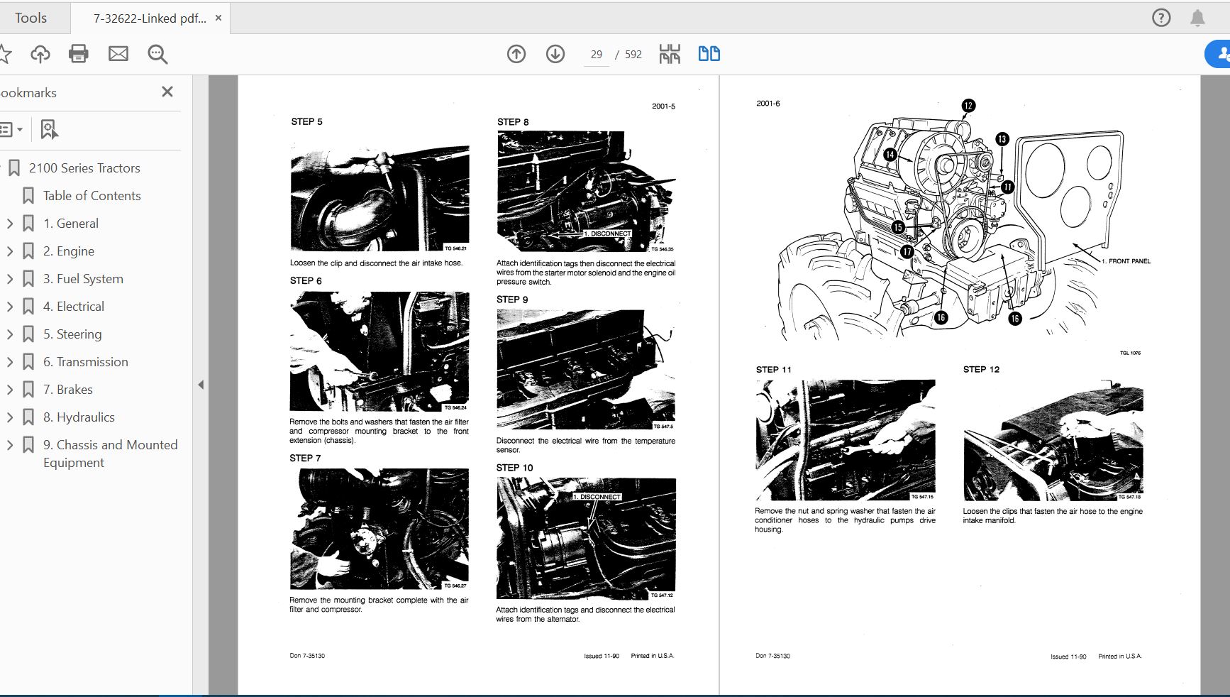 Case IH Tractor 2100 SERIES Service Manual7 32622 2