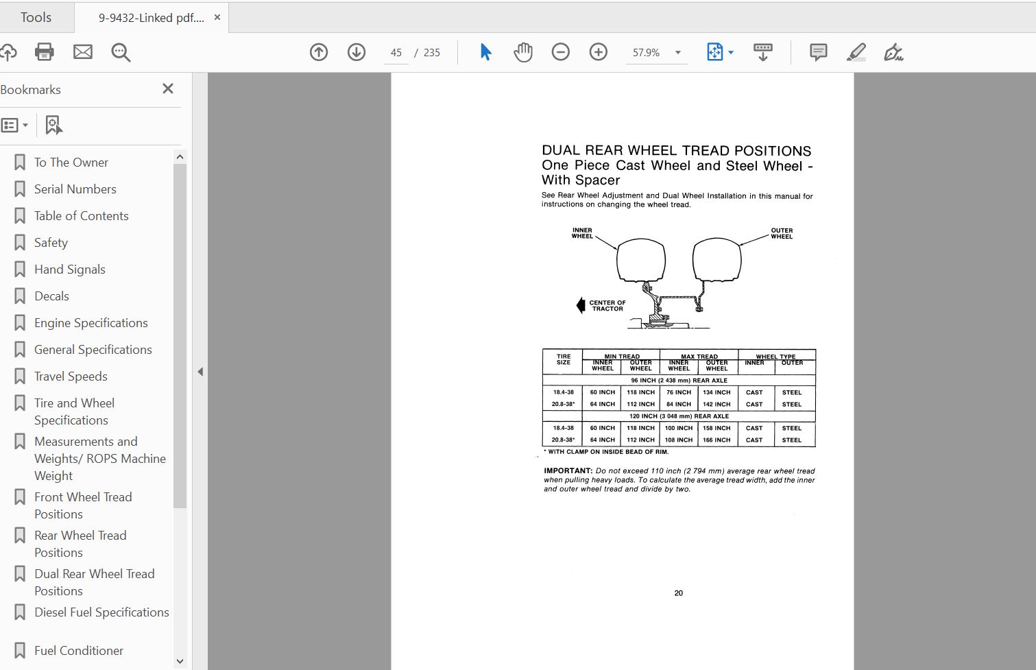 Case IH Tractor 2394 Operators Manual9 9432 4