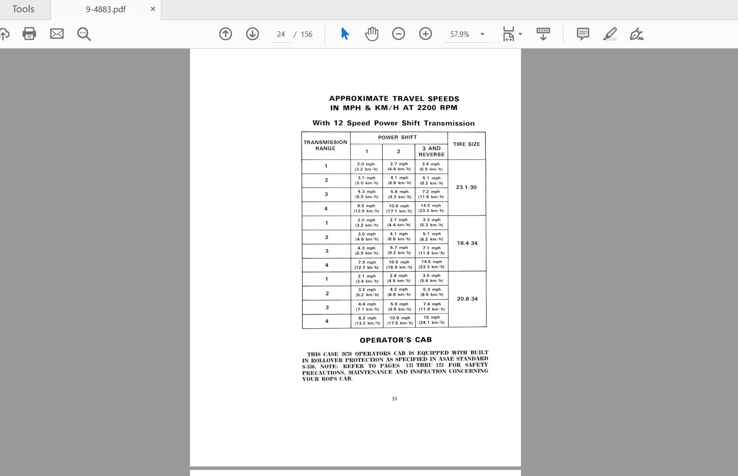 Case IH Tractor 2670 Operators Manual9 4883 2
