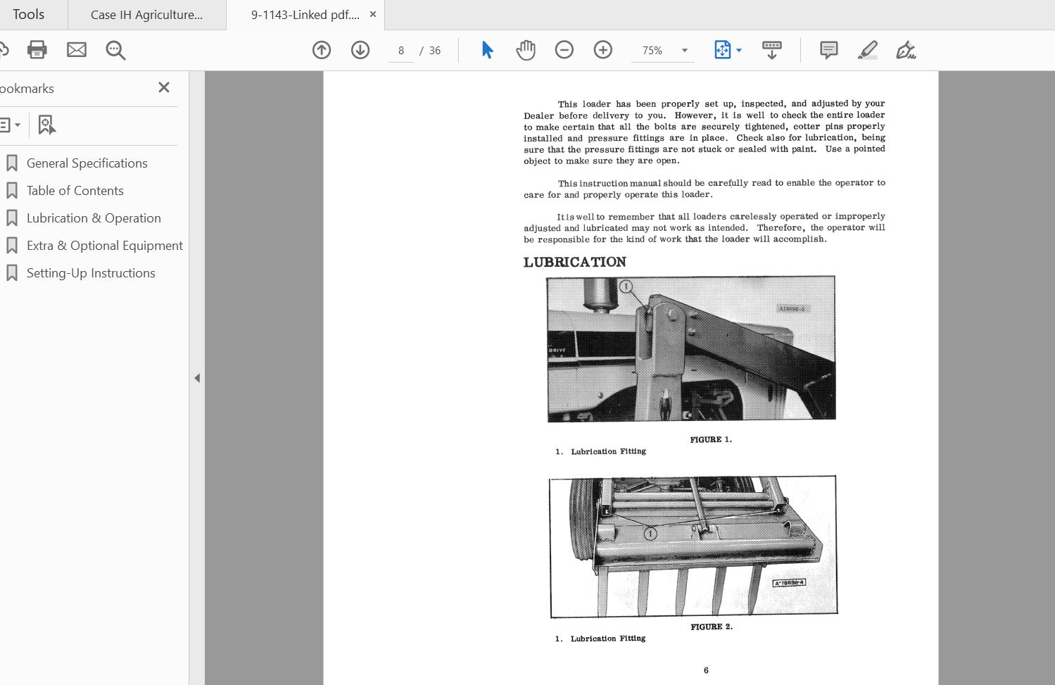 Case IH Tractor 295 Operators Manual9 1143 2