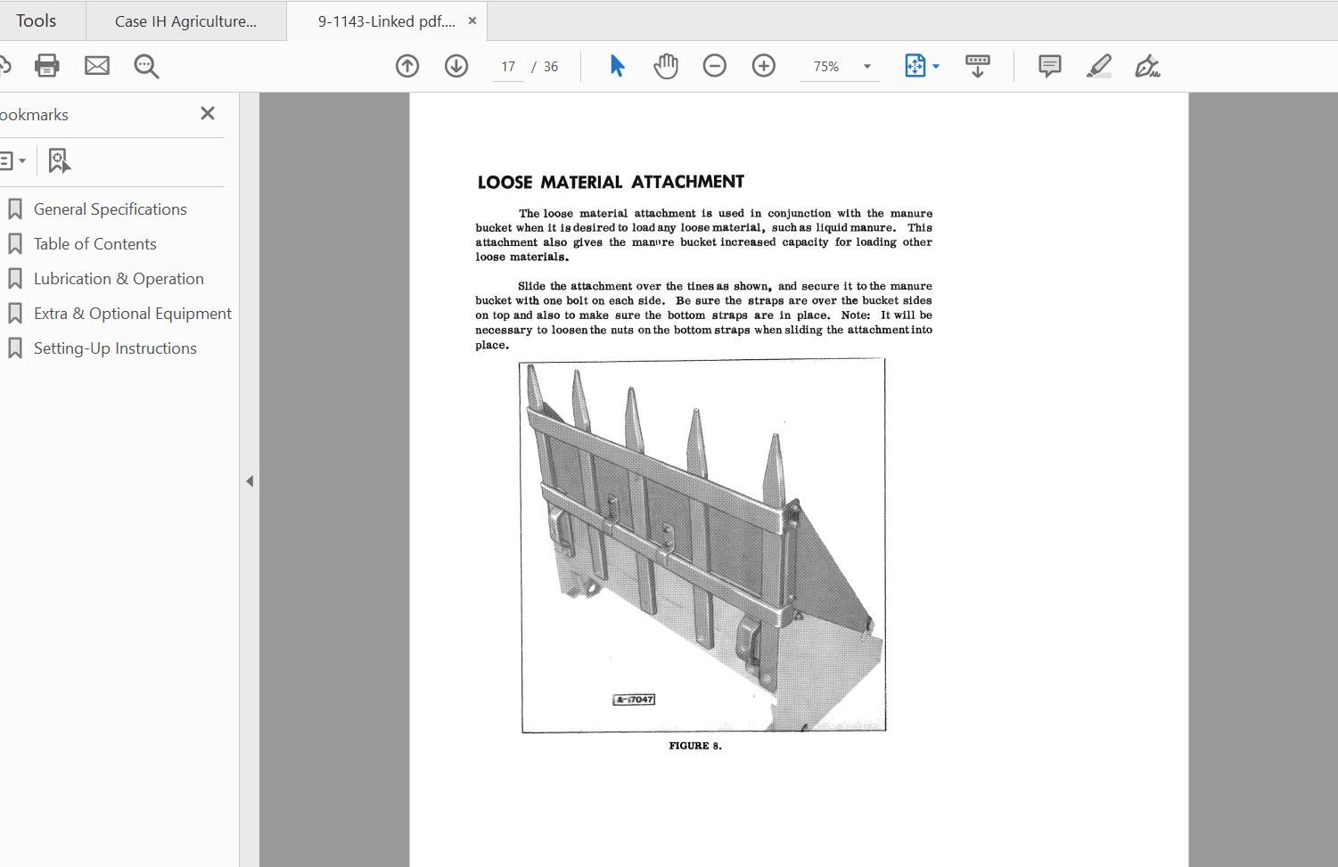 Case IH Tractor 295 Operators Manual9 1143 3