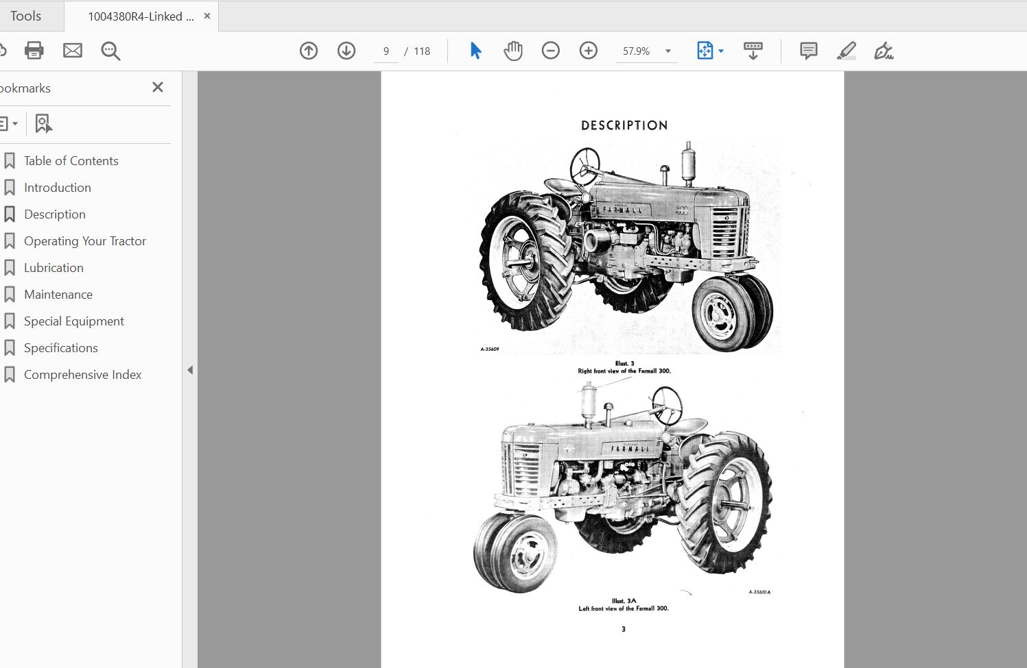Case IH Tractor 300 Operators Manual1004380R4 2
