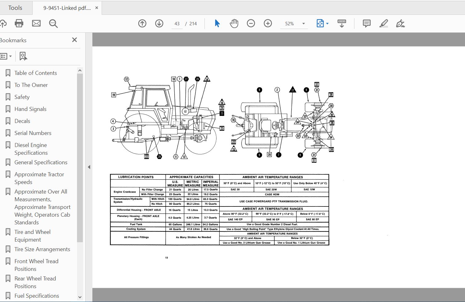 Case IH Tractor 3294 Operators Manual9 9451 3