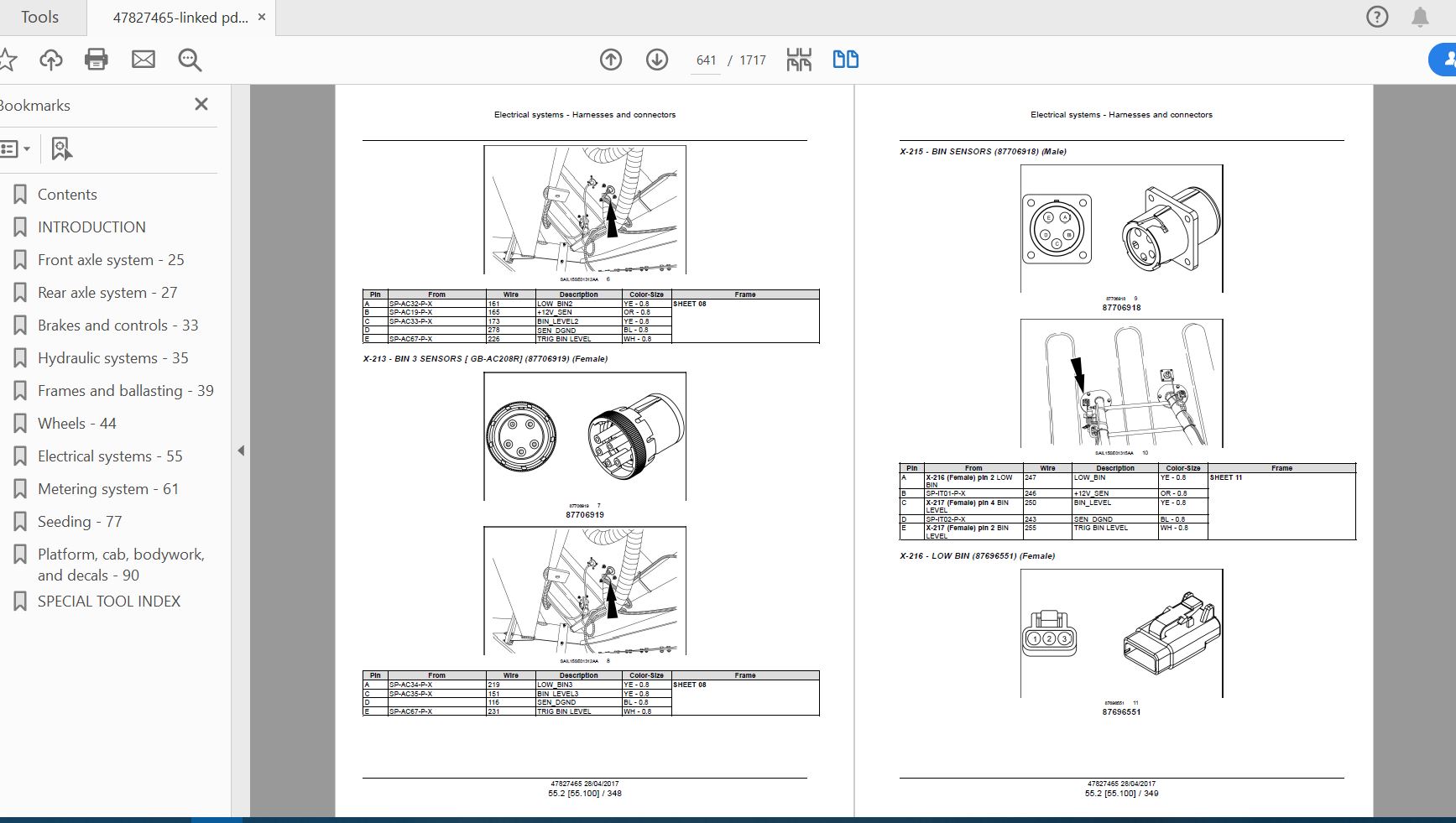 Case IH Tractor 3560 4460 4660 5560 5860 7660 9560 Air cart Service Manual47827465 3 1