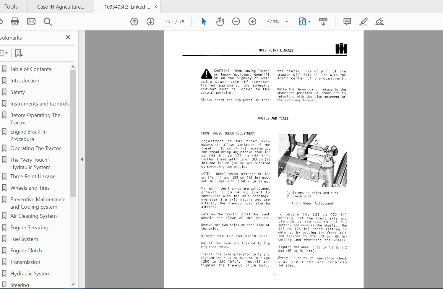 Case IH Tractor 384 Operators Manual1093403R3 3