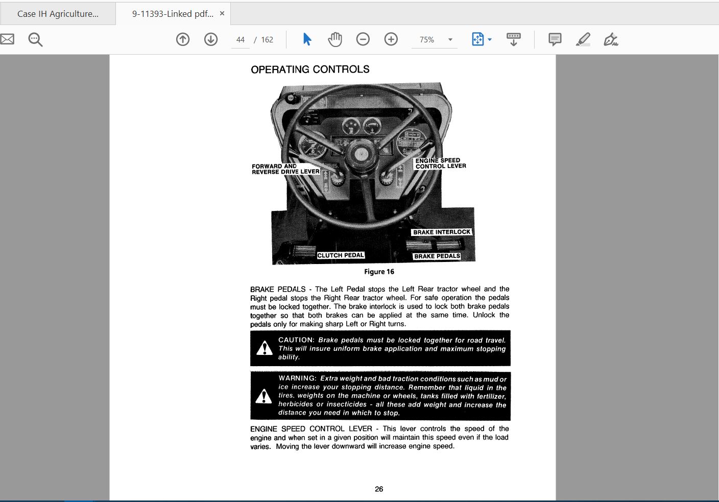Case IH Tractor 385 Operators Manual9 11393 4