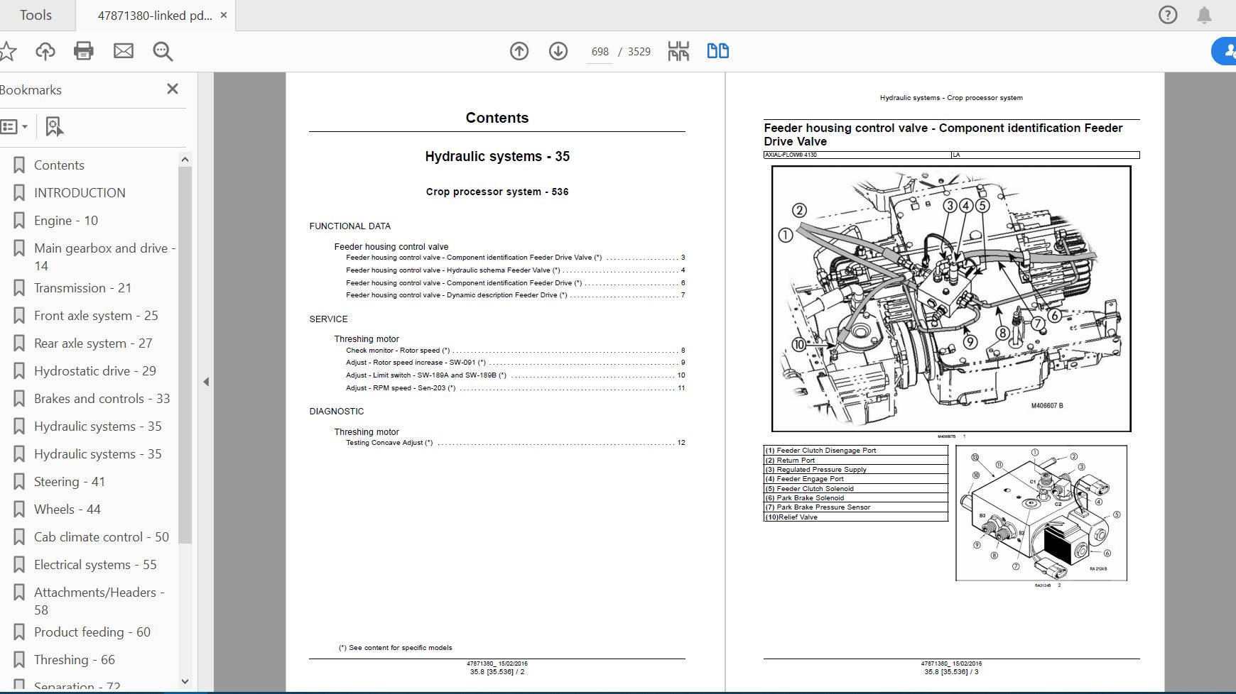 Case IH Tractor 4130 Combine Service Manual47871380 2