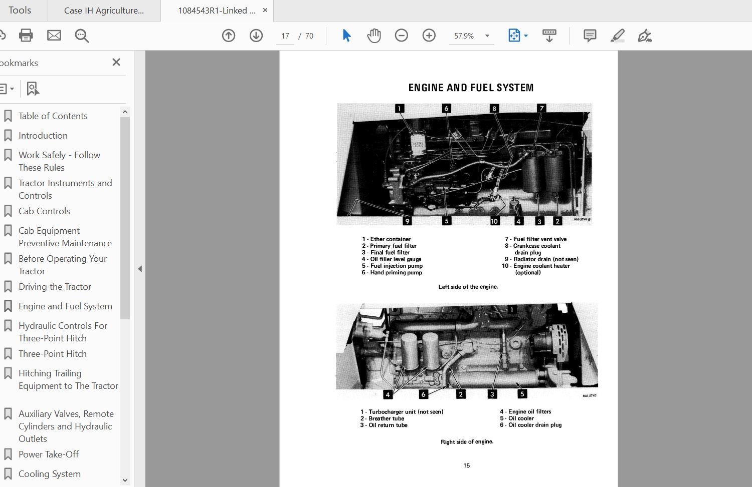 Case IH Tractor 4186 Operators Manual1084543R1 4