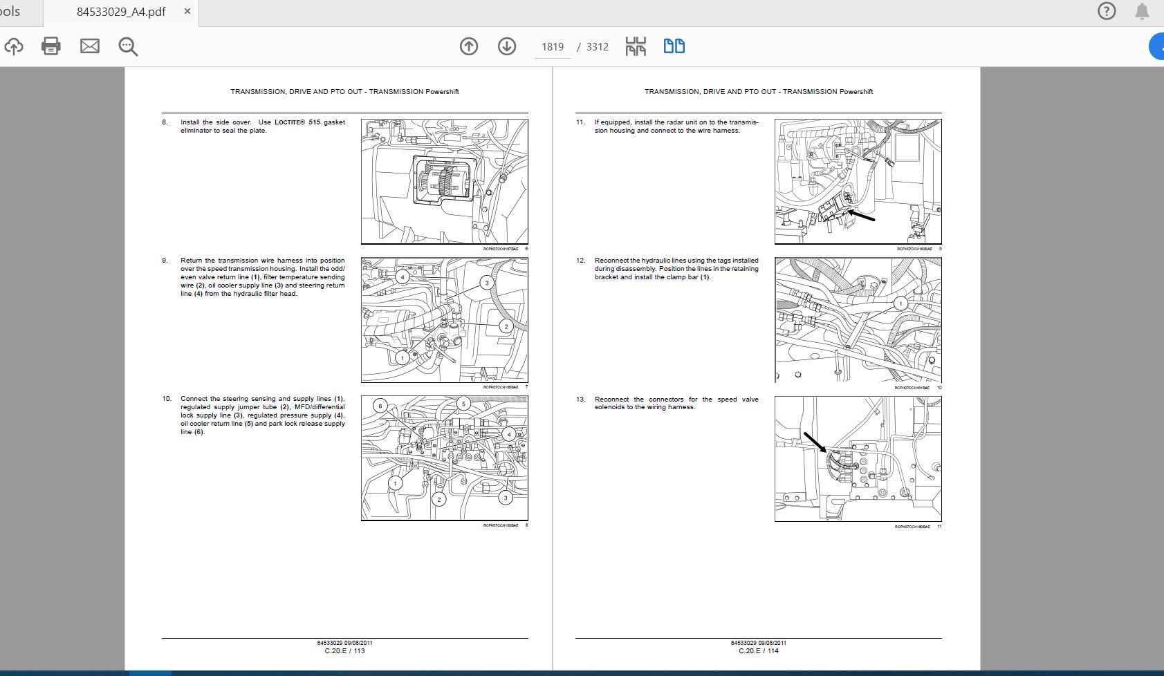 Case IH Tractor 4430 Patriot Sprayer Service Manual84533029 3