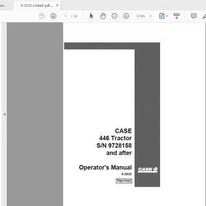 Case IH Tractor 446 Operators Manual9 3532 1