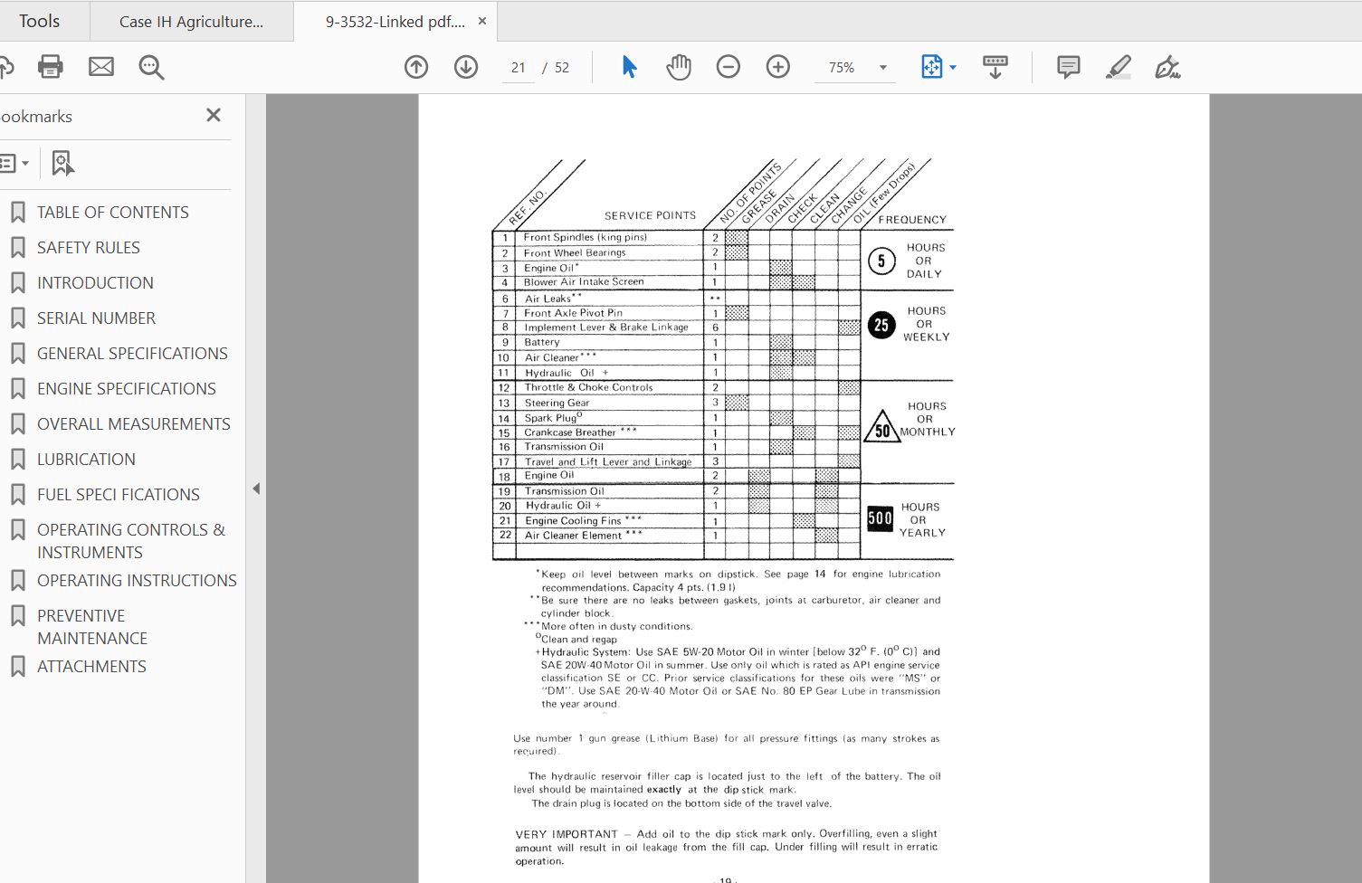 Case IH Tractor 446 Operators Manual9 3532 3