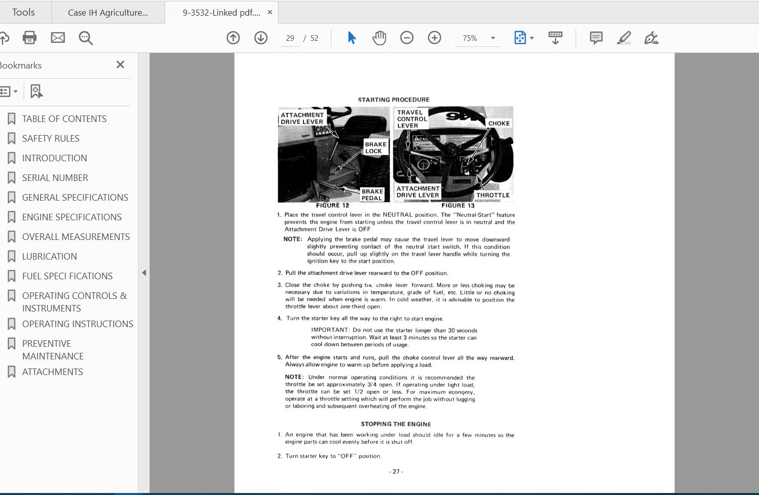 Case IH Tractor 446 Operators Manual9 3532 4