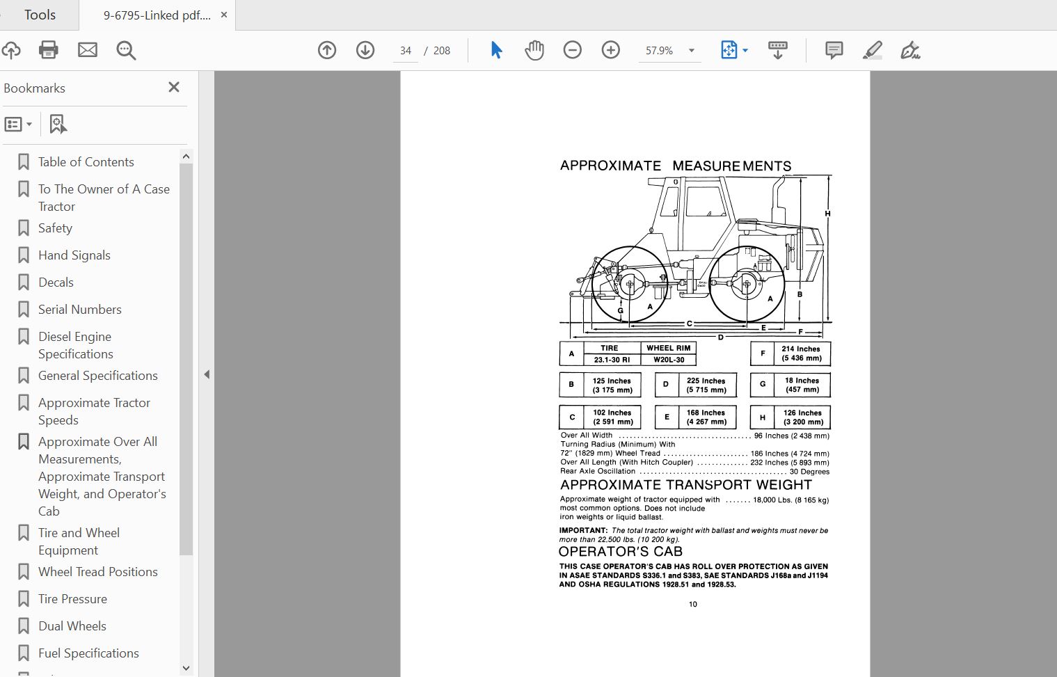 Case IH Tractor 4490 Operators Manual9 6795 3