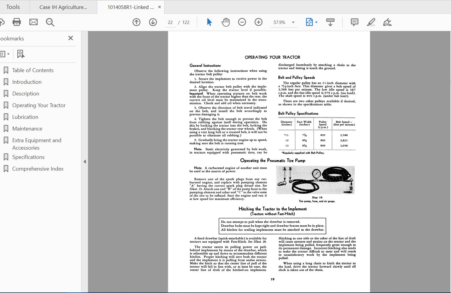 Case IH Tractor 450 Diesel Operators Manual1014058R1 4