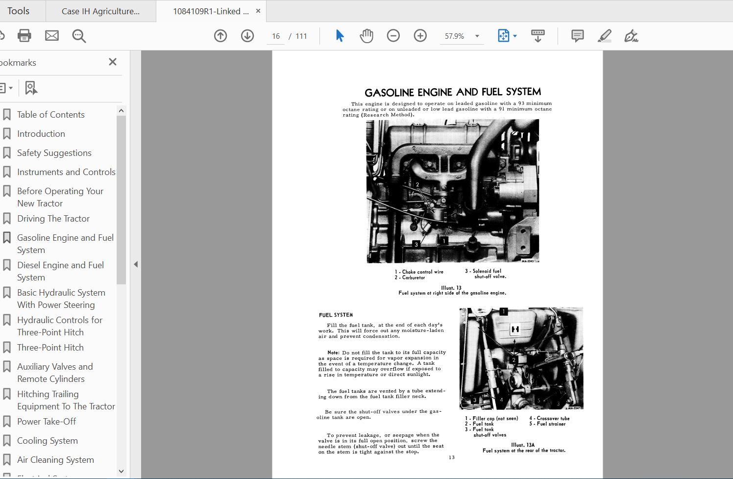 Case IH Tractor 454 Operators Manual1084109R1 3