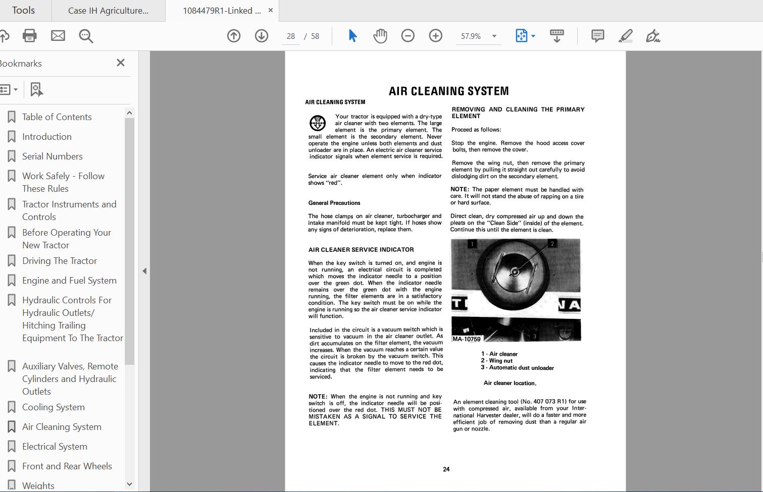Case IH Tractor 4568 Operators Manual1084479R1 4