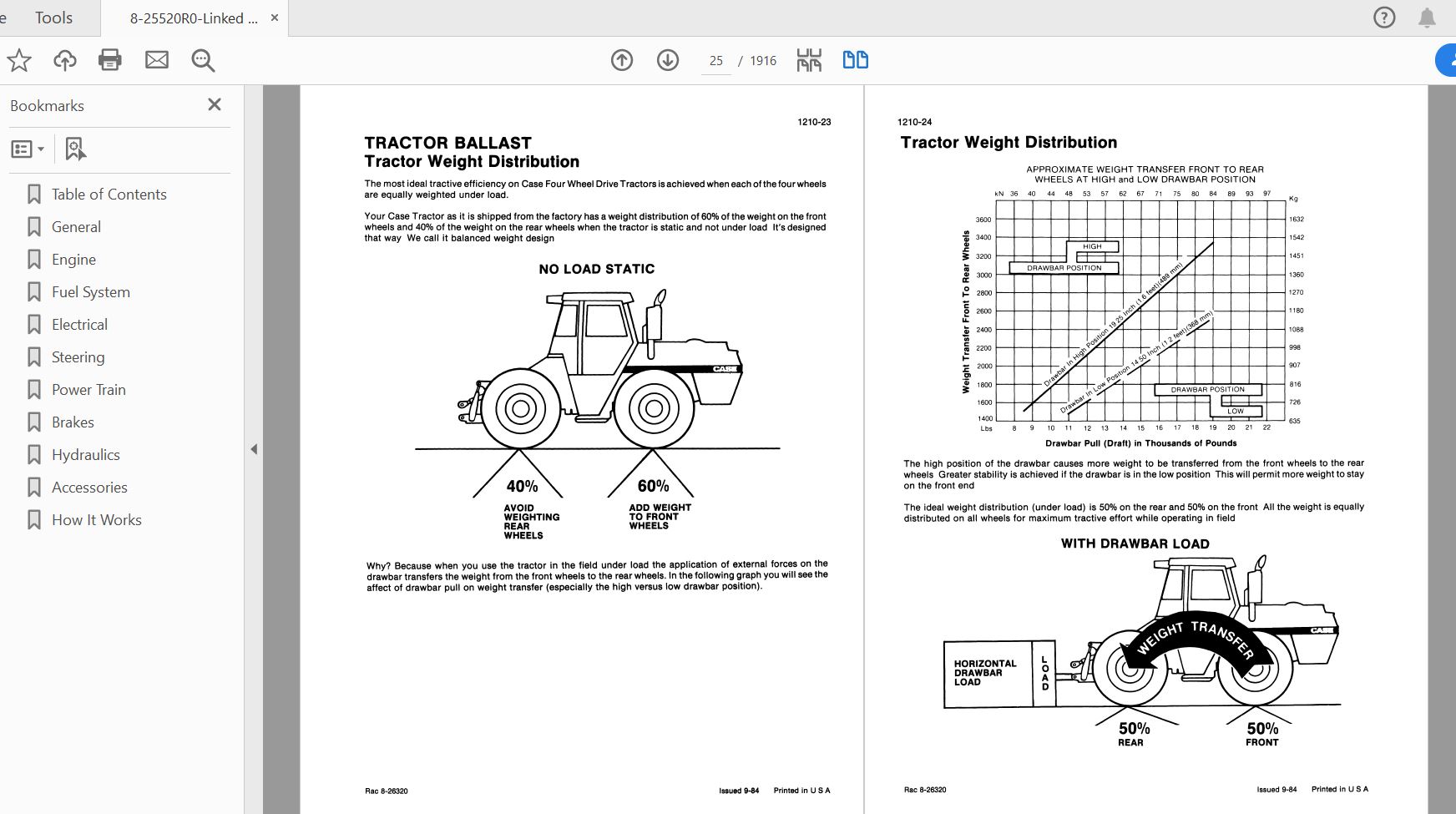 Case IH Tractor 4894 COMPLETE Service Manual8 25520R0 2