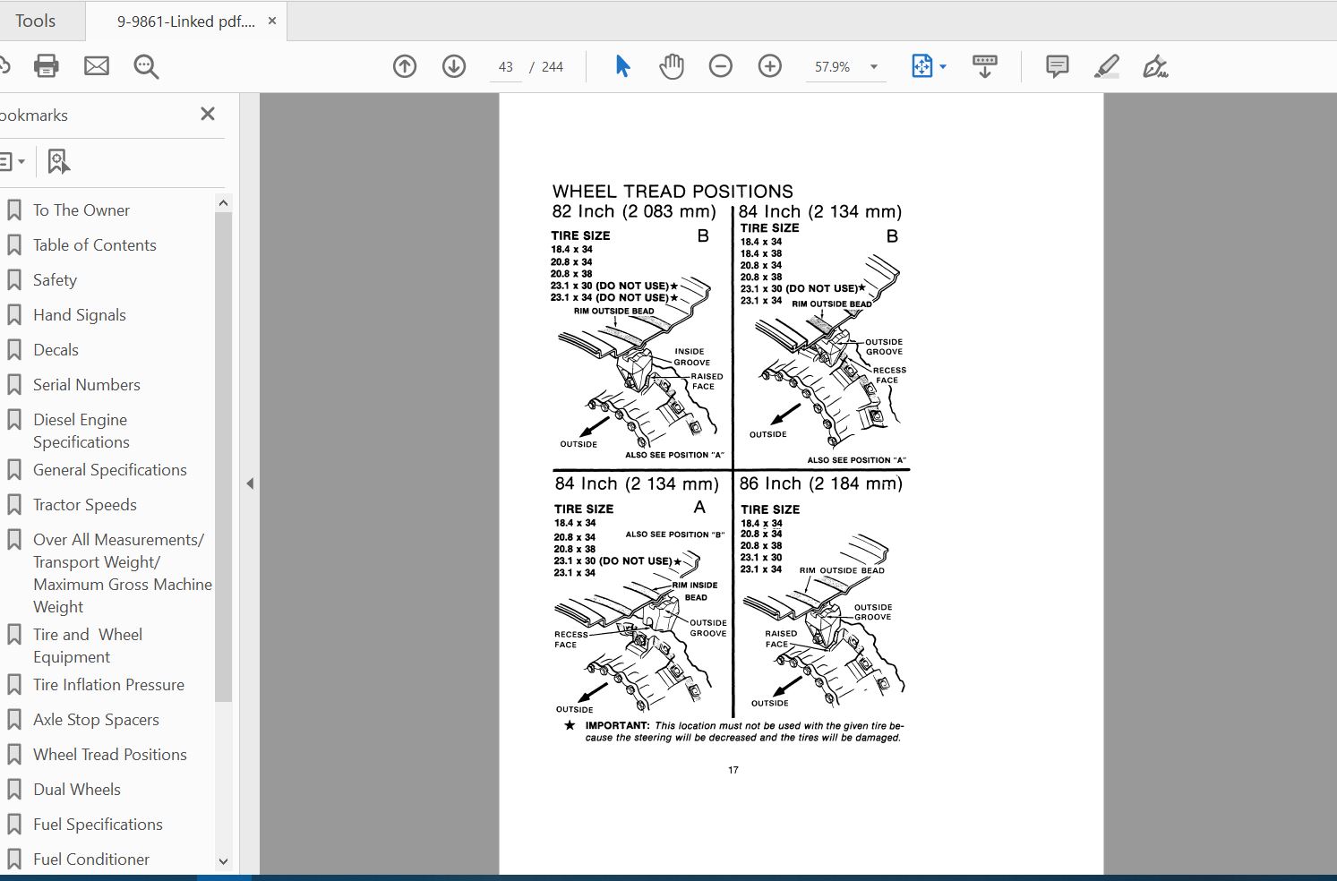 Case IH Tractor 4894 Operators Manual9 9861 3