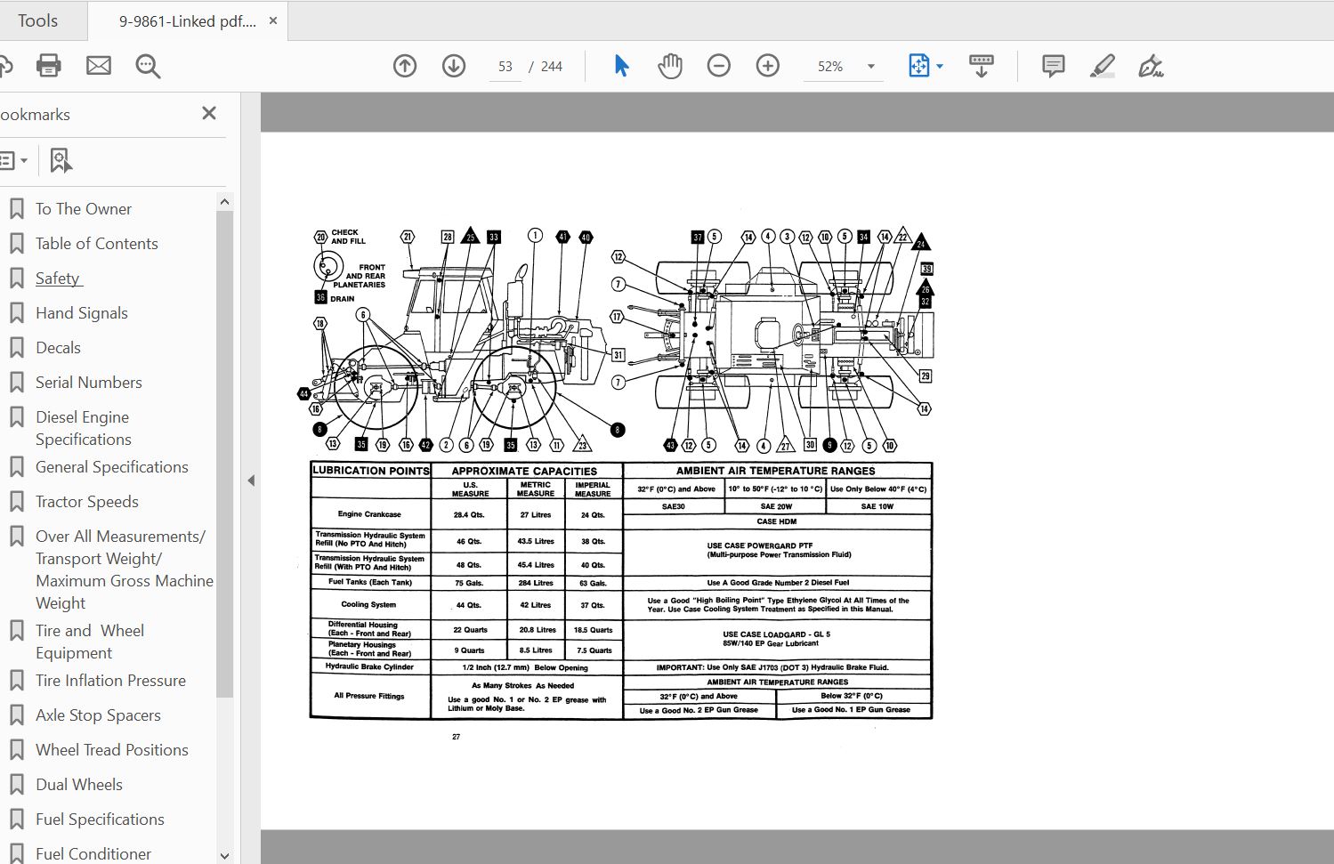 Case IH Tractor 4894 Operators Manual9 9861 4