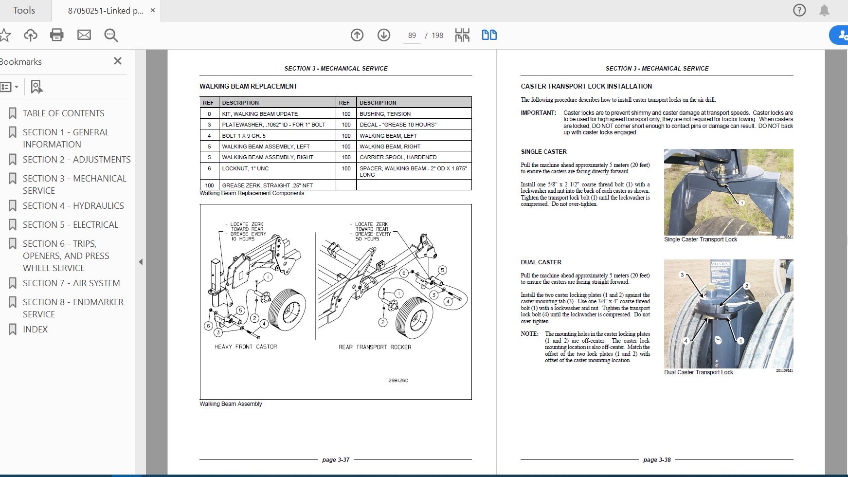 Case IH Tractor 5000HD Air Drill Flexi Coil Brand Service Manual87050251 4